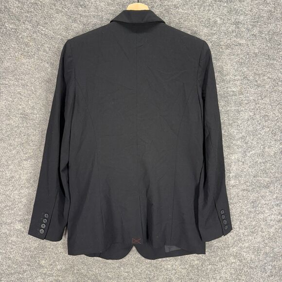 A New Day Blazer Women S Small Black Button Up Collared Long Sleeve Lined - Picture 2 of 7